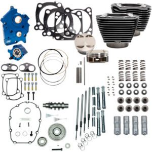 77 Cycles S&S CYCLE P/N 310-1108A 128" Power Package Engine Performance Kit Gear Drive