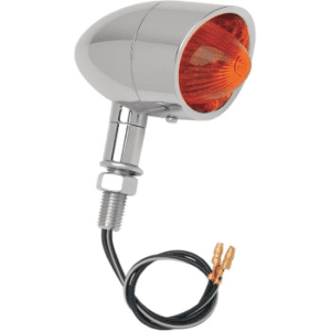 DRAG SPECIALTIES Mini Retro-Style Marker Light - Amber/Red 2040-0279