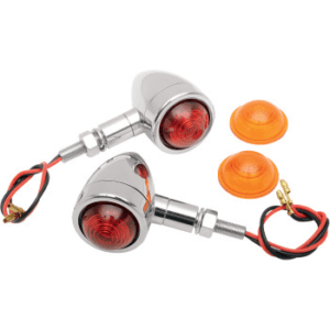 DRAG SPECIALTIES Custom Bullet Marker Lights Marker Light Amber/Red 2040-0276