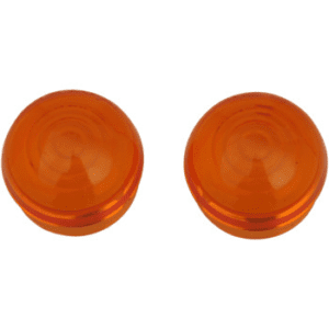 DRAG SPECIALTIES Chrome Marker Lights Marker Light Lens Amber DS-282045