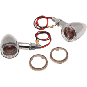 DRAG SPECIALTIES Mini Deuce Marker Lights - Clear/Smoke 2040-0277